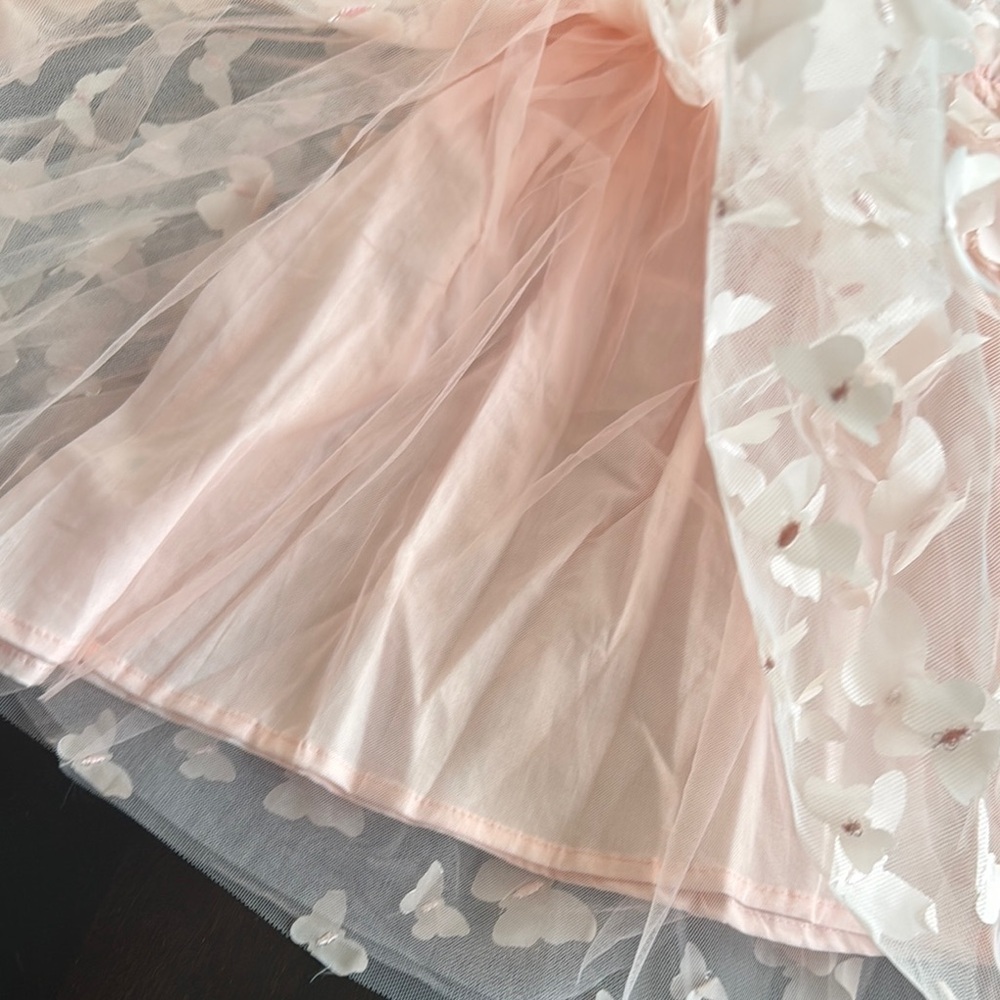 Milk Monster Pink Butterfly appliqué Dress - Picture 5 of 6